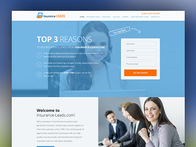 Insurance Leads insurance leads web design