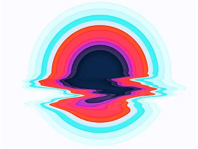 Liquid Thinking circle fluid fuzzy glitch icecream liquify photoshop