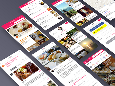 Mobile Web GUI app best chart gui landing mobile myfeed place profile search social ux