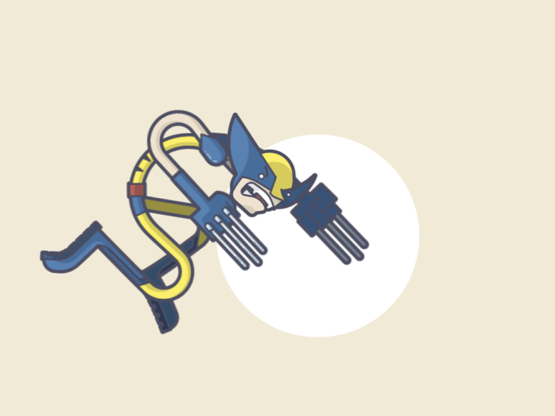 Berserker NOPE! berserker rage comics hulk illustration line art marvel ouch punch smash snikt wolverine xmen