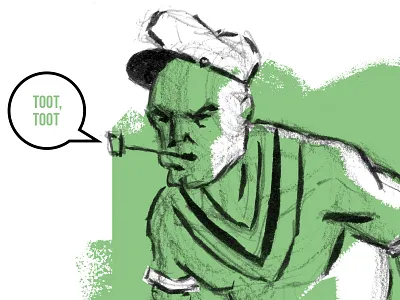 Popeye the Sailor Man bluto bott brush illustration luke popeye spinach vector