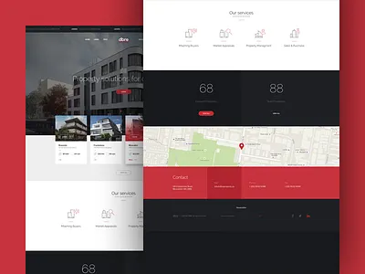 Real Estate Web building flat home house landing real estate sale ui web