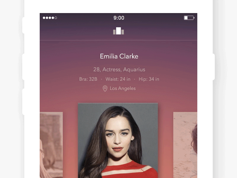 Image Viewer.principle card girl image list photo principle switch transition viewer