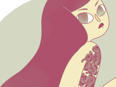 The girl with the peonies tatto sleeve olive peonies peony pin up pinup pivoine prune retro sexy sleeve tattoo vintage