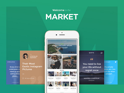 Monica UI Kit on Market creative free kit monica psd sample ui