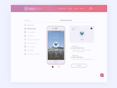 Web app WIP builder mobile web app