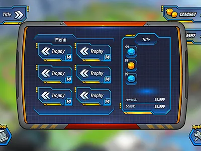 Marvel UI Style Iron Man Inspired avengers game marvel ui