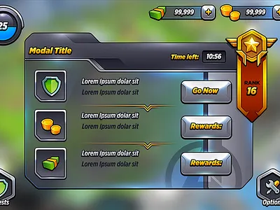 Marvel Ui Style Metal avengers game marvel ui