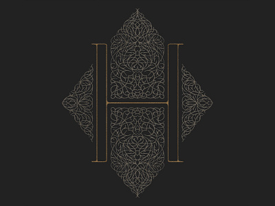 H branding h handletter illustration lettering logo logomark monogram moroccan script type typography