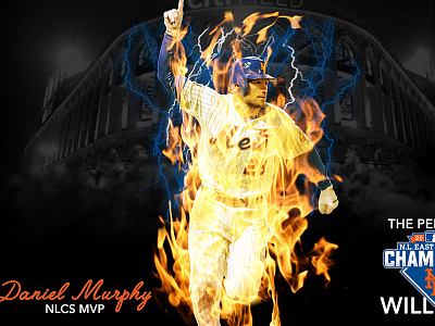Daniel Murphy artwork daniel murphy fire graphic design graphics mets ny mets