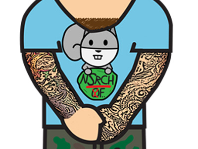UNKWN ARTST cartoon character character design illustration ink tattoos unkwn artst