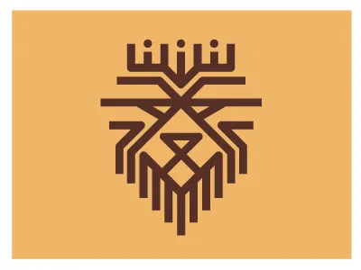 Lion King crown king line art lion