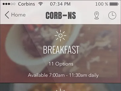 Cafe Menu cafe ios menu