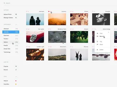 Gallery Dashboard dashboard gallery images ui