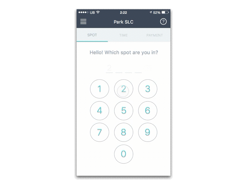Friday Hack Project: Redesign Park SLC App animation app friday hack iphone parking app principle ui ux
