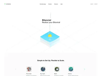 Bitancial Redesign bitancial landing page mock up redesign