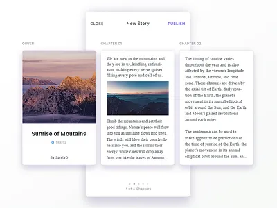 Write Mode Proposal card content mode proposal scroll story write