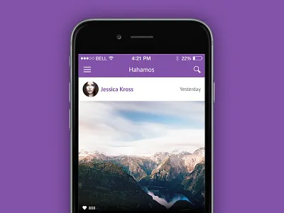 Instagram Wall Redesign App - Hahamos android animation app development edit images edit videos fun ios redesign social timeline wall