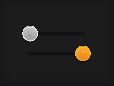 Day 062 - Light On/Off daily design light off on slider ui userinterface ux web