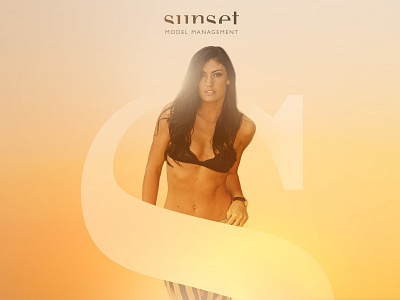 Sunset Model Management Landing Page design landing lights management models page sunset ui web website