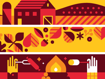 Target Lights - Fall animation fall illustration minneapolis target