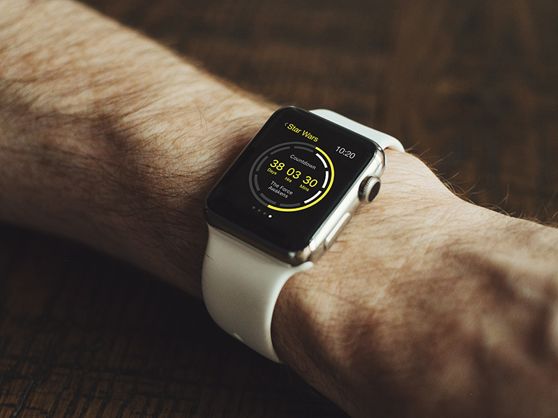 Star Wars Countdown 014 app apple austin countdown dailyui design iwatch mockup mudshock star wars watch