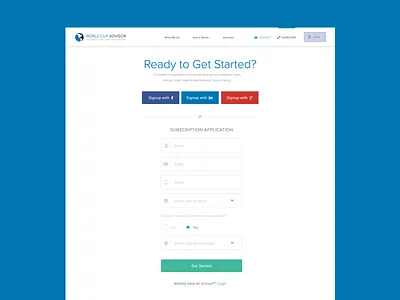 Signup button dropdown focus form icons radio button radiobutton sign up signup social account text field