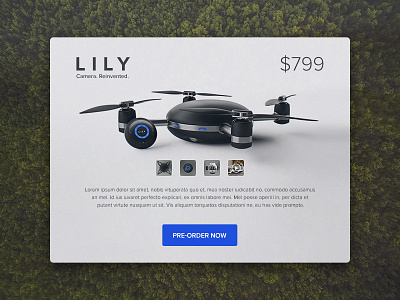 E-Commerce Shop dailyui drone e commerce lily pre order shop shopping ui
