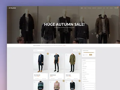 Updated Shop Layout ecommerce envato html5 premium template ui ux
