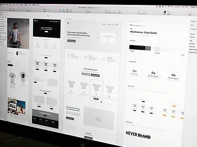 Neverbland Deliverable Deck deck design mockup presentation proposal sketch ux wireframes