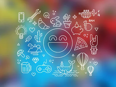 Laugh aviv israel laugh lexnau lineart lines moodbox tel ui ux vector