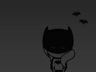 Batolini batman broccolini illustration