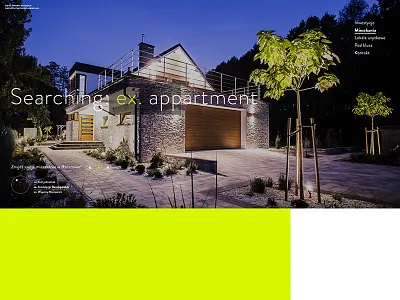 WIP of one of HouseDevelper bartlomiejromanek design developer disajnpl home homepage house minimal modern ui web website