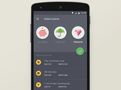 Taxi Plans Freebie .psd android app freebie listview material design plans psd taxi ui ux
