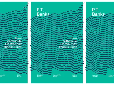 11102015 austin banks design gig glitch lines mohawk optical p.t. poster show texas