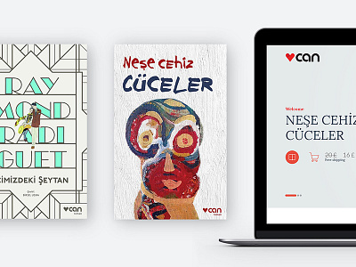 Can - Book Publisher Website ReDesign book clean design landing page minimal redesign web