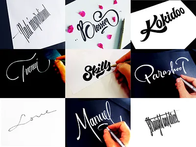 Summer/autumn lettering 2015 brush calligraphy custom flow lettering love script type unique
