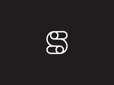 S brand logo logotype mark s
