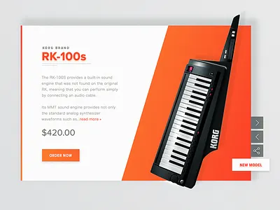 Keytar 010 bread dailyui design gradient grids keytar shape share social ui