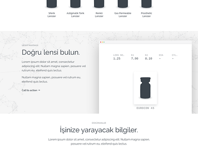 Len-San [WIP] block browser calculator contact lens lens sketch ux web app website wip