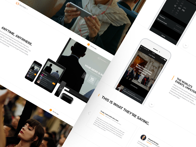 Reuters TV : Full pixels anytime anywhere events marketing reuters video
