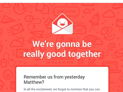 Onboarding Email email icon logo pattern