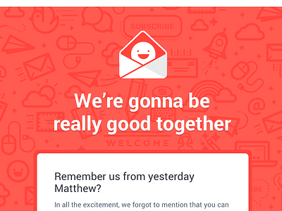 Onboarding Email email icon logo pattern