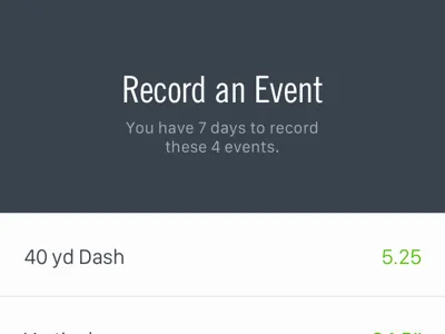 Record an Event app capture football ios mobile nike record sports