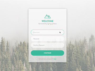 Day 001: Sign Up modal sign up ui widget