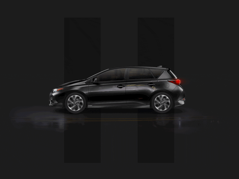 Huge Scion Animated H aftereffects animation auto black car drive gif hero motion scion vehicle