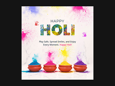 Happy Holi animation graphic design illustration landing page logo motion graphics ui vector