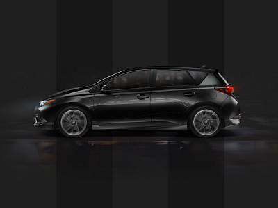 Scion H Static Version auto automobile car dark design h hatchback movement night reflection scion vehicle