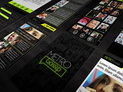 Metro Gossip app mobile modern ui panorama pivot windows phone