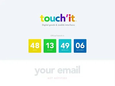 Daily UI 014 - Countdown Timer color countdown timer web